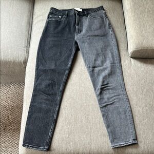 Abercrombie & Fitch High Rise Skinny Black and Gray Jeans